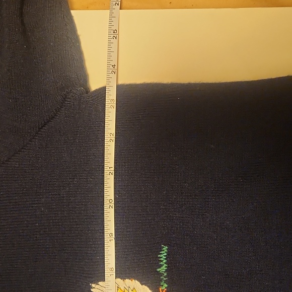 Vintage Bonnie Lee rooster chicken sweater size 46 (xl) measurements in photos - Picture 8 of 9